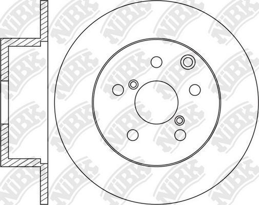 NiBK RN1659 - Тормозной диск autospares.lv