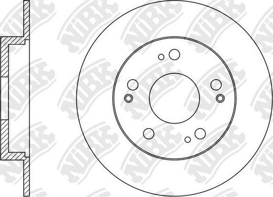 NiBK RN1609 - Тормозной диск autospares.lv