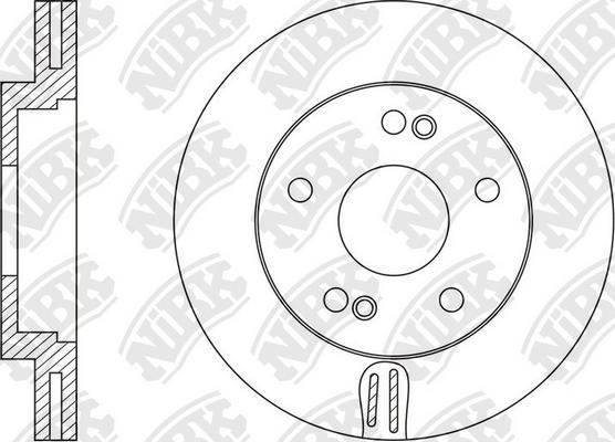 NiBK RN1606 - Тормозной диск autospares.lv