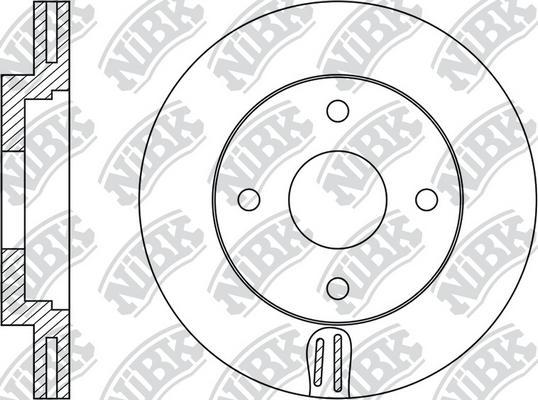NiBK RN1672 - Тормозной диск autospares.lv