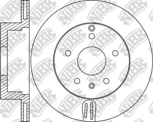 NiBK RN1677 - Тормозной диск autospares.lv
