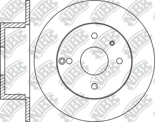 NiBK RN1045 - Тормозной диск autospares.lv