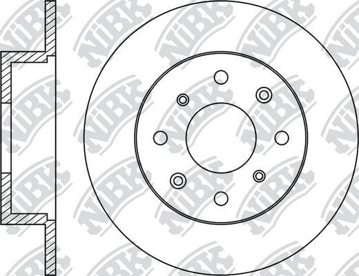 NiBK RN1052 - Тормозной диск autospares.lv