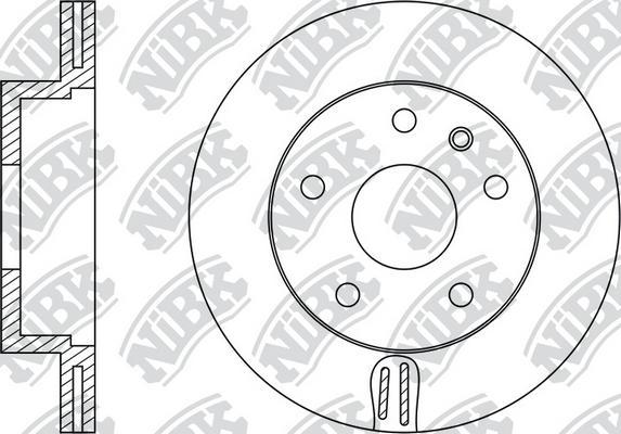 NiBK RN1081 - Тормозной диск autospares.lv