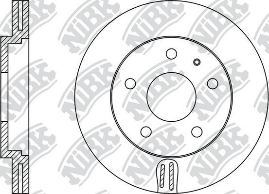 NiBK RN1082 - Тормозной диск autospares.lv