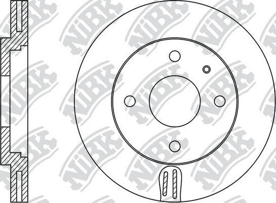 NiBK RN1031 - Тормозной диск autospares.lv