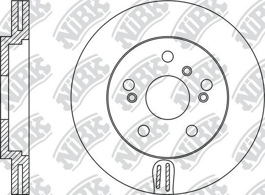 NiBK RN1154 - Тормозной диск autospares.lv