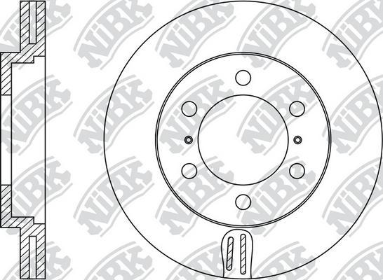 NiBK RN1188 - Тормозной диск autospares.lv