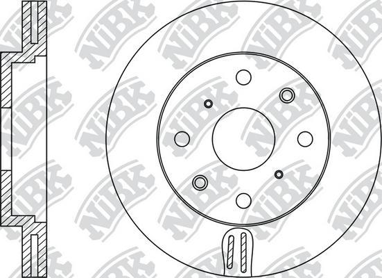 NiBK RN1137 - Тормозной диск autospares.lv