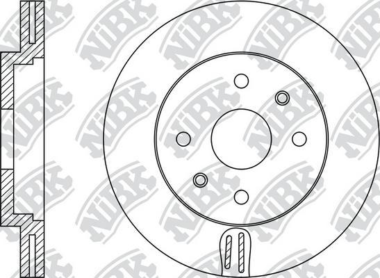 NiBK RN1126 - Тормозной диск autospares.lv