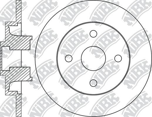 NiBK RN1857H - Тормозной диск autospares.lv