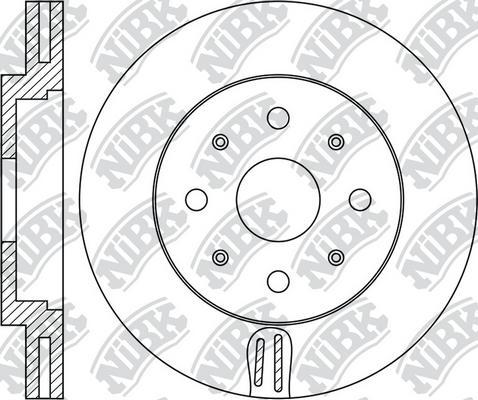 NiBK RN1868 - Тормозной диск autospares.lv