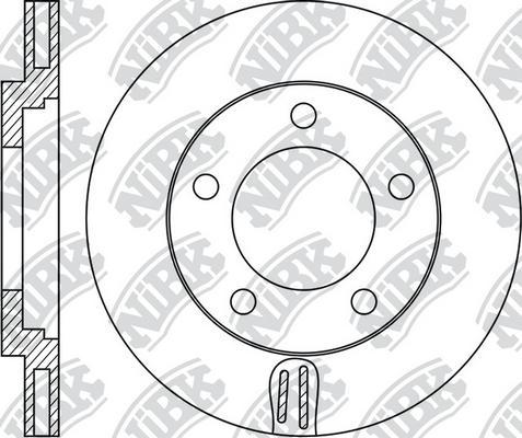 NiBK RN1809 - Тормозной диск autospares.lv