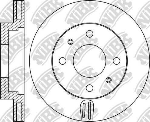 NiBK RN1813 - Тормозной диск autospares.lv