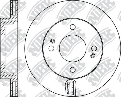 NiBK RN1812 - Тормозной диск autospares.lv