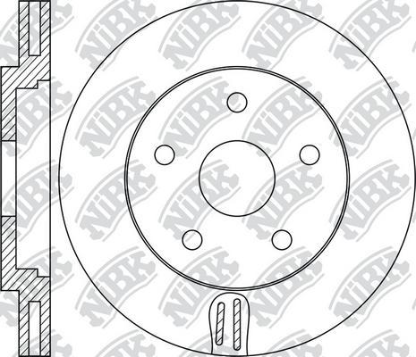 NiBK RN1885 - Тормозной диск autospares.lv