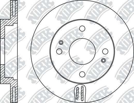 NiBK RN1834 - Тормозной диск autospares.lv