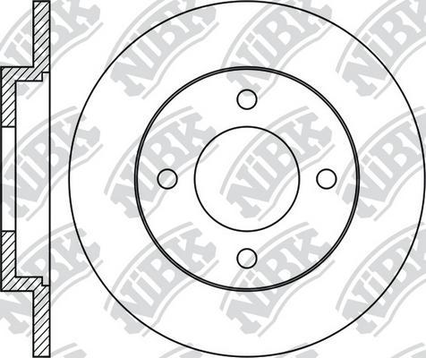 NiBK RN1822 - Тормозной диск autospares.lv