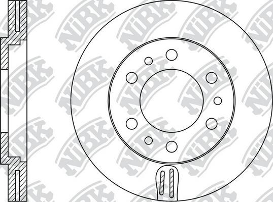 NiBK RN1395 - Тормозной диск autospares.lv