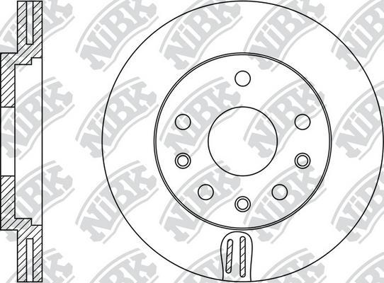 NiBK RN1390 - Тормозной диск autospares.lv