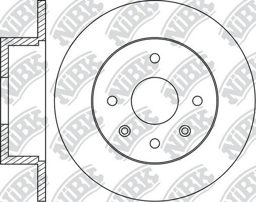 NiBK RN1391 - Тормозной диск autospares.lv