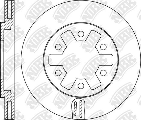 NiBK RN1357 - Тормозной диск autospares.lv