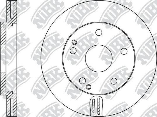 NiBK RN1361 - Тормозной диск autospares.lv