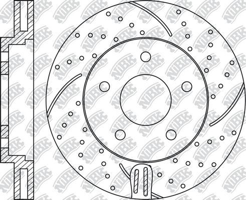 NiBK RN1303DSET - Экономичный тормозной диск autospares.lv