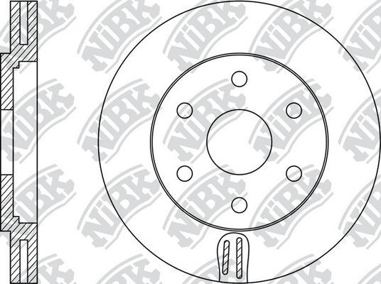 NiBK RN1317 - Тормозной диск autospares.lv