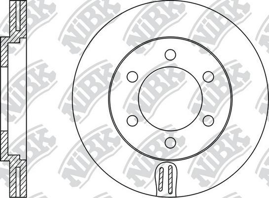 NiBK RN1329 - Тормозной диск autospares.lv