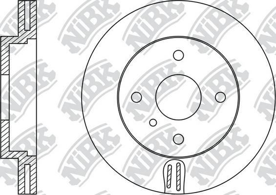 NiBK RN1324 - Тормозной диск autospares.lv