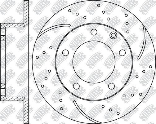 NiBK RN1242DSET - Экономичный тормозной диск autospares.lv