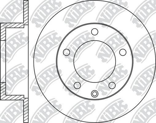 NiBK RN1242 - Тормозной диск autospares.lv