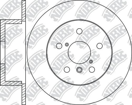 NiBK RN1255 - Тормозной диск autospares.lv