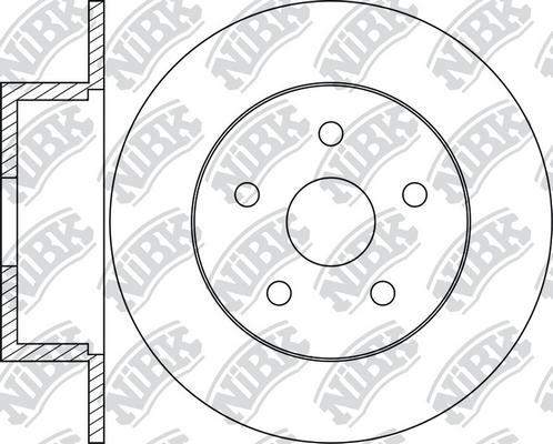 NiBK RN1257 - Тормозной диск autospares.lv