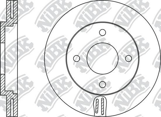 NiBK RN1212 - Тормозной диск autospares.lv
