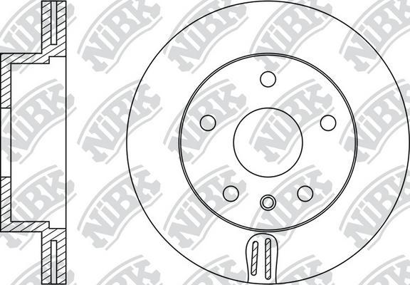 NiBK RN1281 - Тормозной диск autospares.lv