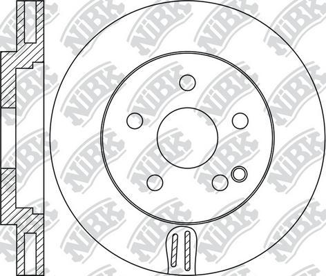 NiBK RN1790 - Тормозной диск autospares.lv