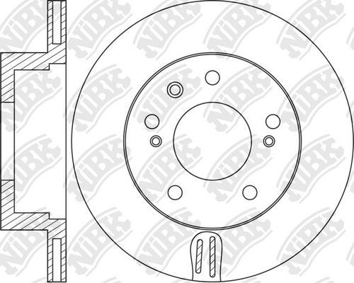 NiBK RN1798 - Тормозной диск autospares.lv
