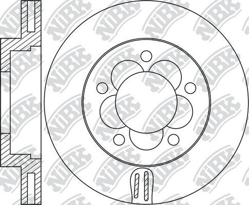 NiBK RN1769 - Тормозной диск autospares.lv