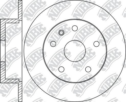 NiBK RN1729 - Тормозной диск autospares.lv