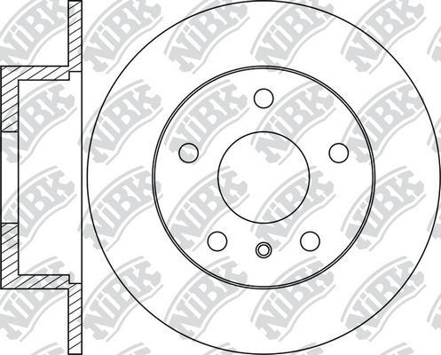 NiBK RN1723 - Тормозной диск autospares.lv
