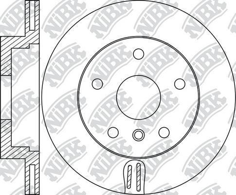 NiBK RN1773 - Тормозной диск autospares.lv