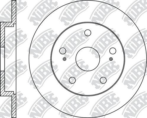 NiBK RN2007 - Тормозной диск autospares.lv