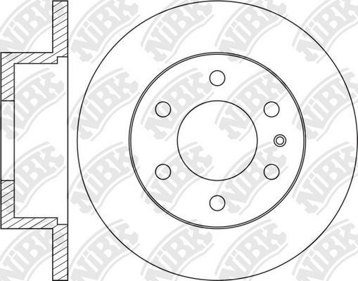 NiBK RN2083 - Тормозной диск autospares.lv