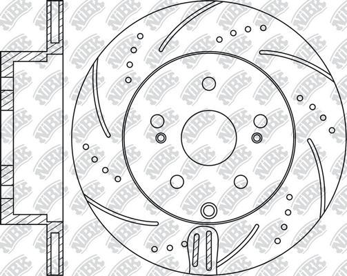 NiBK RN21002DSET - Экономичный тормозной диск autospares.lv