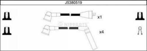 Nipparts J5380519 - Комплект проводов зажигания autospares.lv