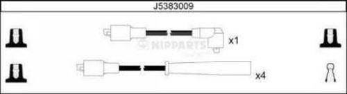 Nipparts J5383009 - Комплект проводов зажигания autospares.lv