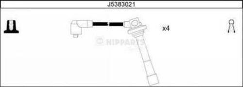 Nipparts J5383021 - Комплект проводов зажигания autospares.lv