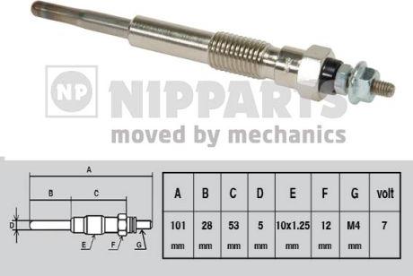 Nipparts J5712000 - Свеча накаливания autospares.lv